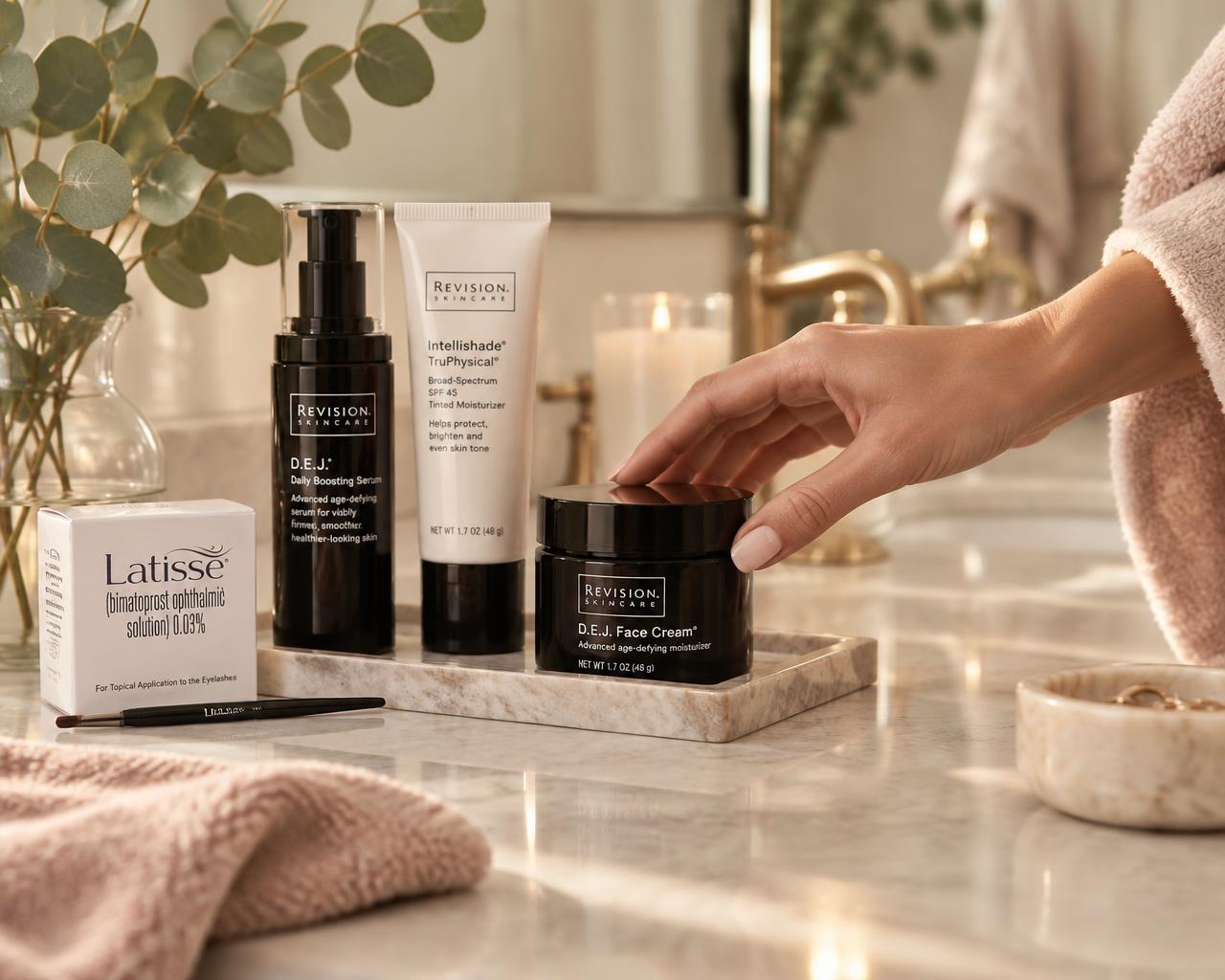 Professional skin care products sold at Artistry med spa in Redding, CA